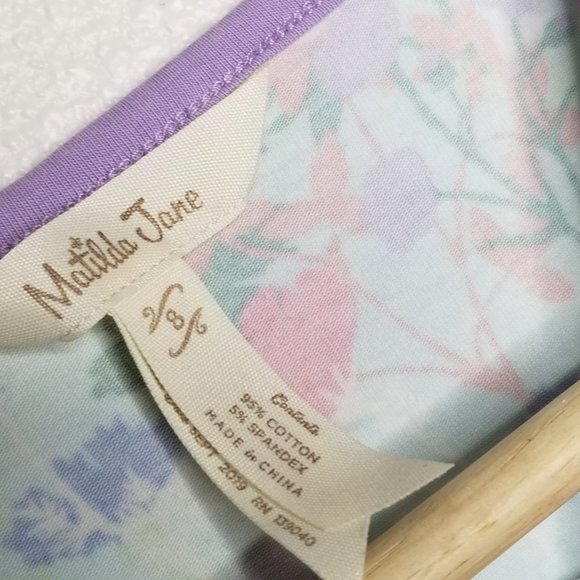 MATILDA JANE Size 8 Spring Flowers Dress Lets Go Together Girls Purple #2901 - Picture 5 of 7